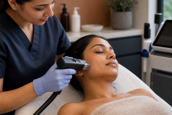 Morpheus8 RF microneedling treatment